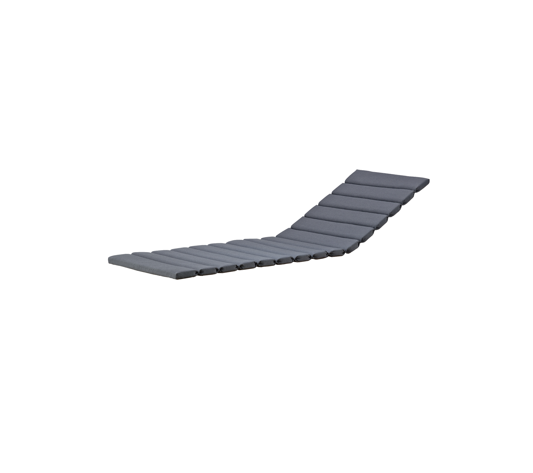 Een slanke, moderne loungestoel met een golvende vormgeving en een textuurverf in een stijlvolle donkere kleur.