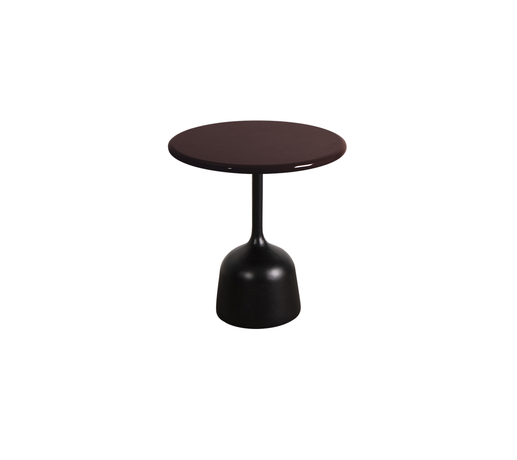 Bourgondische ronde tafel met een slanke voet.