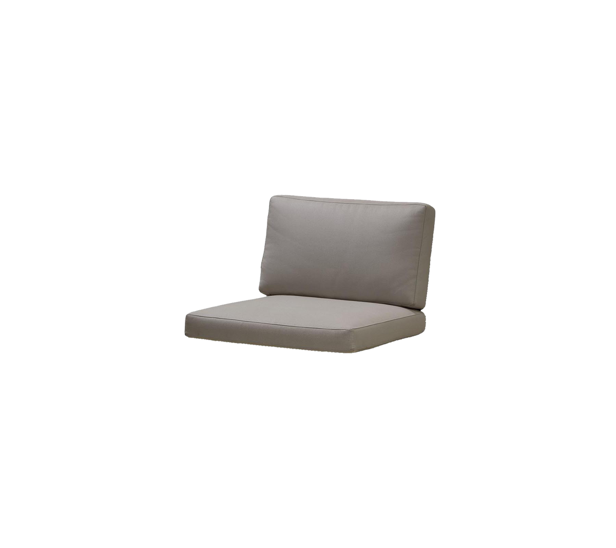 Kussen met een eenvoudig, modern ontwerp met een dikke rugleuning en zitting in een neutrale kleur. Perfect voor comfort en stijl.