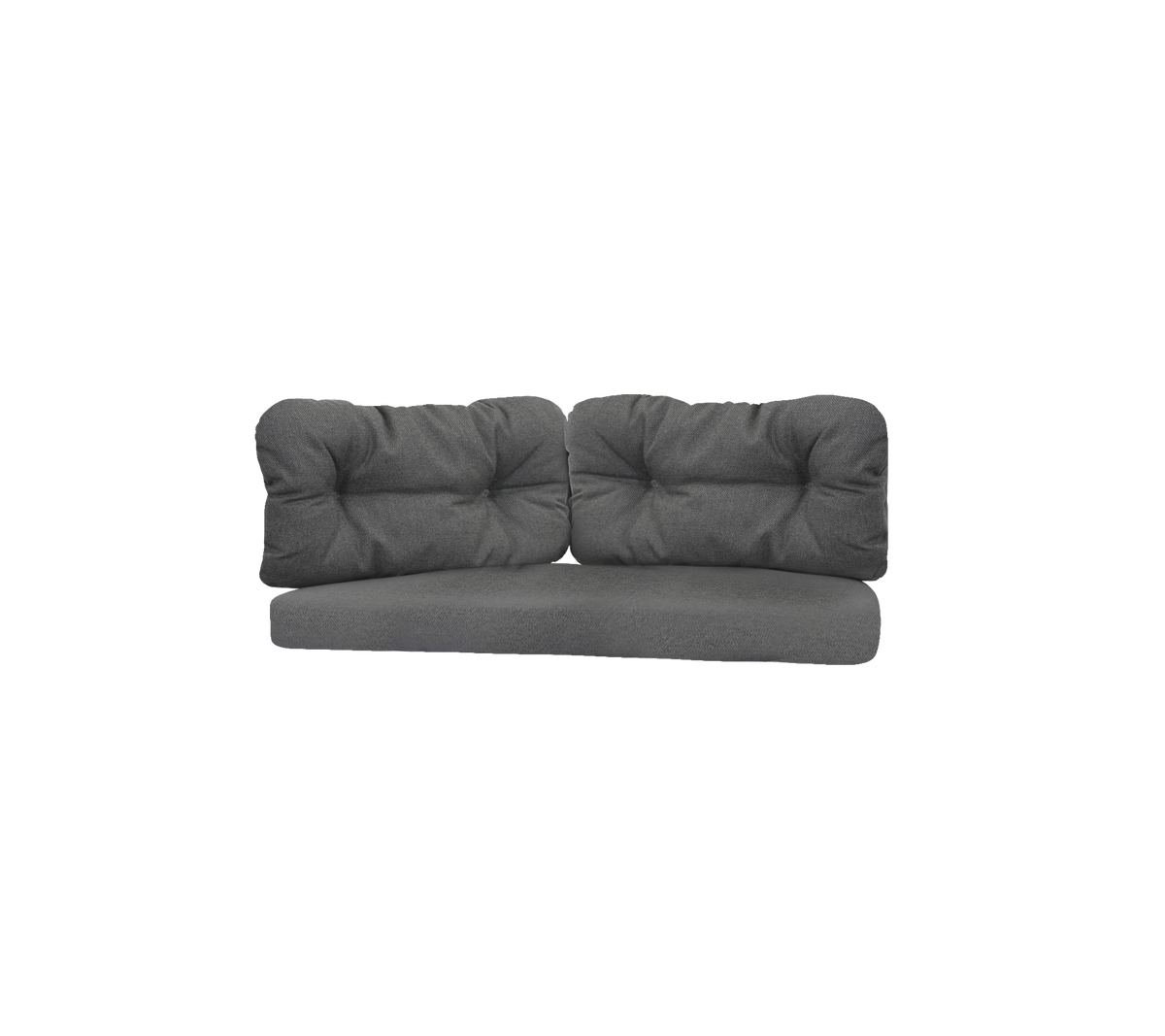 Stijlvolle grijze bank met pluche kussens en een modern design, perfect voor het verhogen van het comfort in elke woonruimte.
