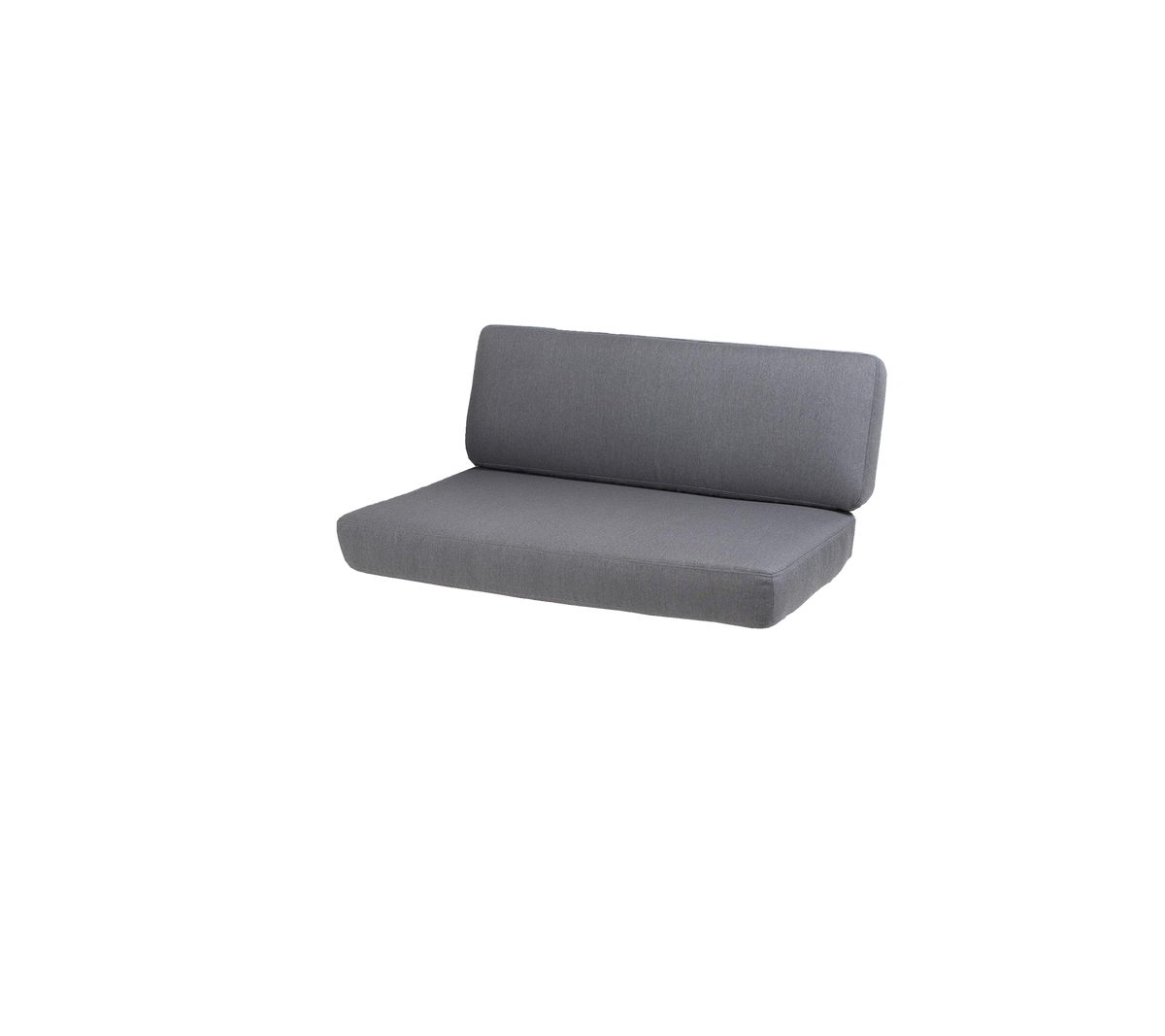Stijlvolle grijze bank met een slank ontwerp, voorzien van een comfortabele rugleuning en een minimalistische esthetiek. Perfect voor moderne ruimtes.