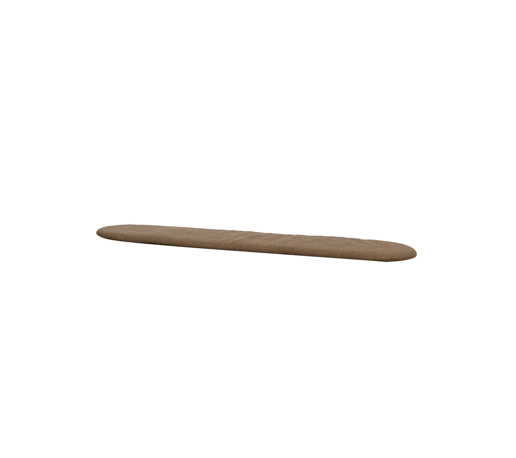 Umberbruin, langwerpige kussen voor de Sticks-bank.