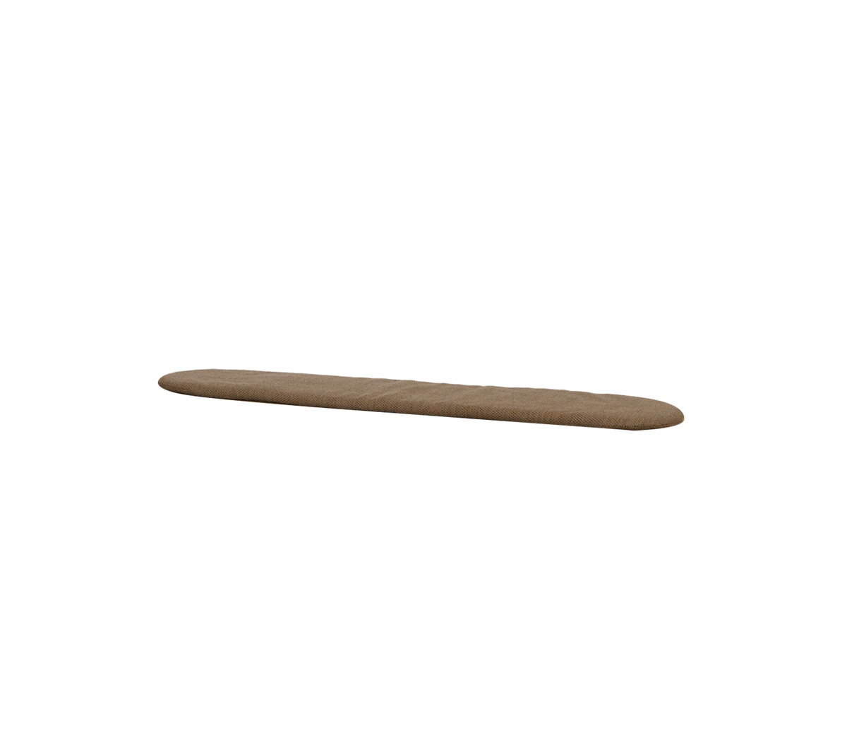 Umberbruin, langwerpige kussen voor de Sticks-bank.