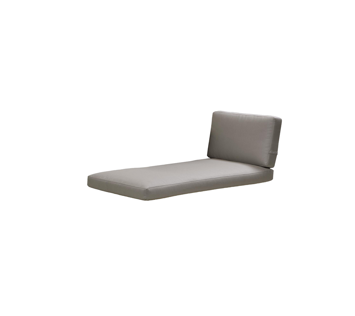 Contemporary grijze lounge stoel met een eenvoudig ontwerp en een ondersteunende rugleuning, perfect voor ontspanning.