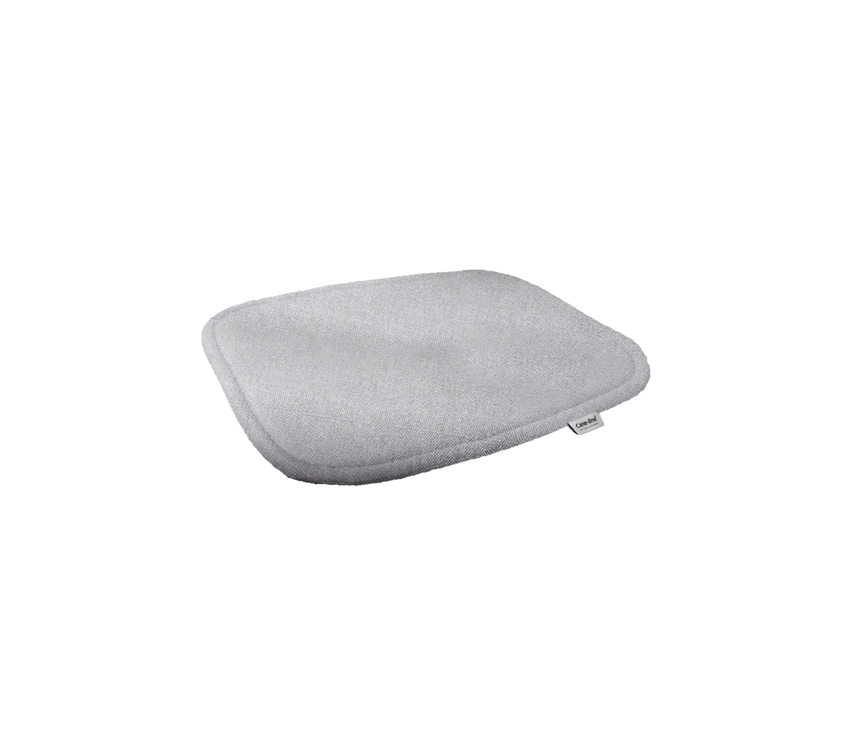 Grijze kussen met een gladde textuur, ontworpen voor comfort en ondersteuning in verschillende zitarrangementen.