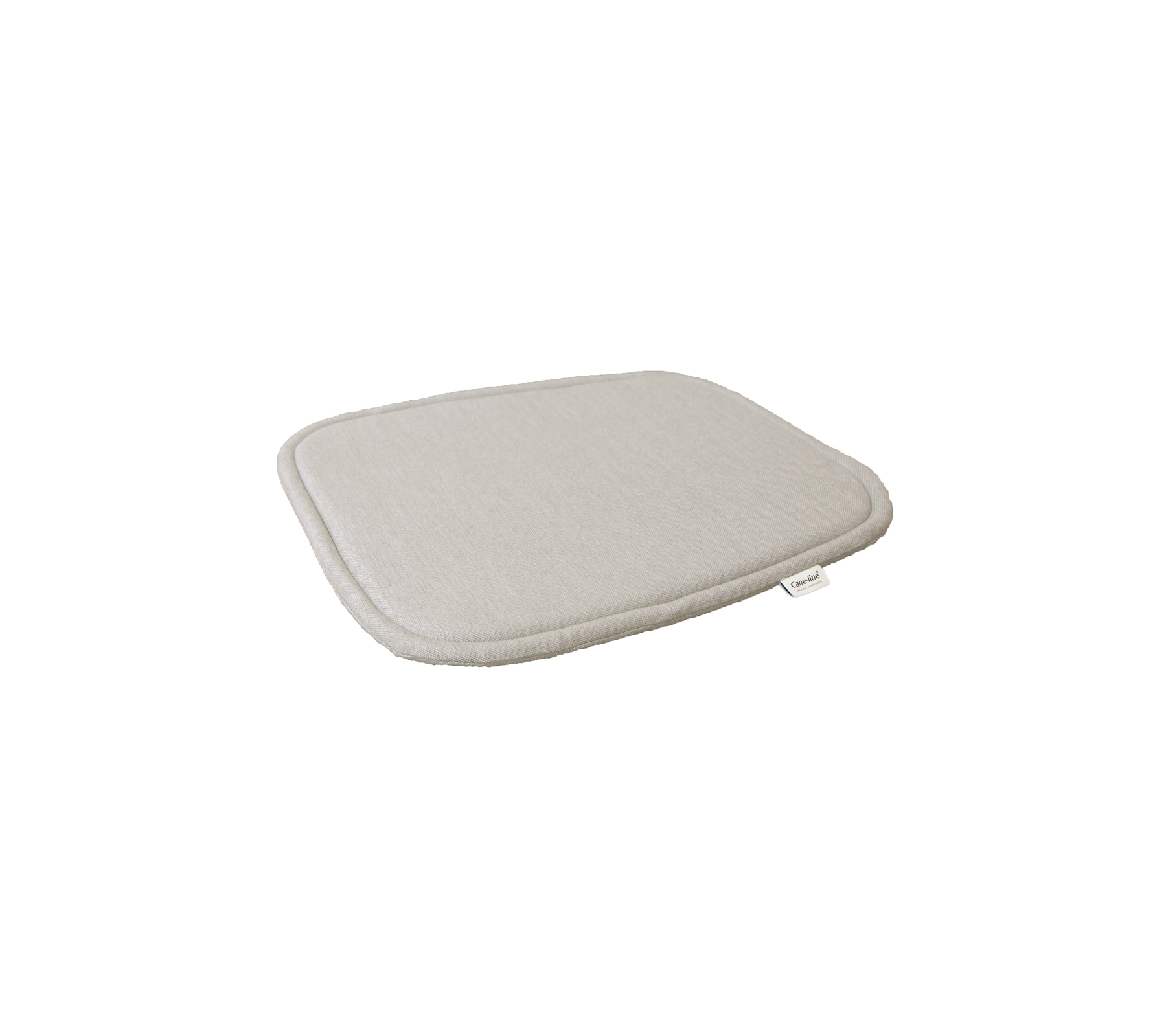 Lichtgrijze gevoerde mat met een zachte oppervlakte en afgeronde randen, ontworpen voor comfort en ondersteuning in verschillende omgevingen.
