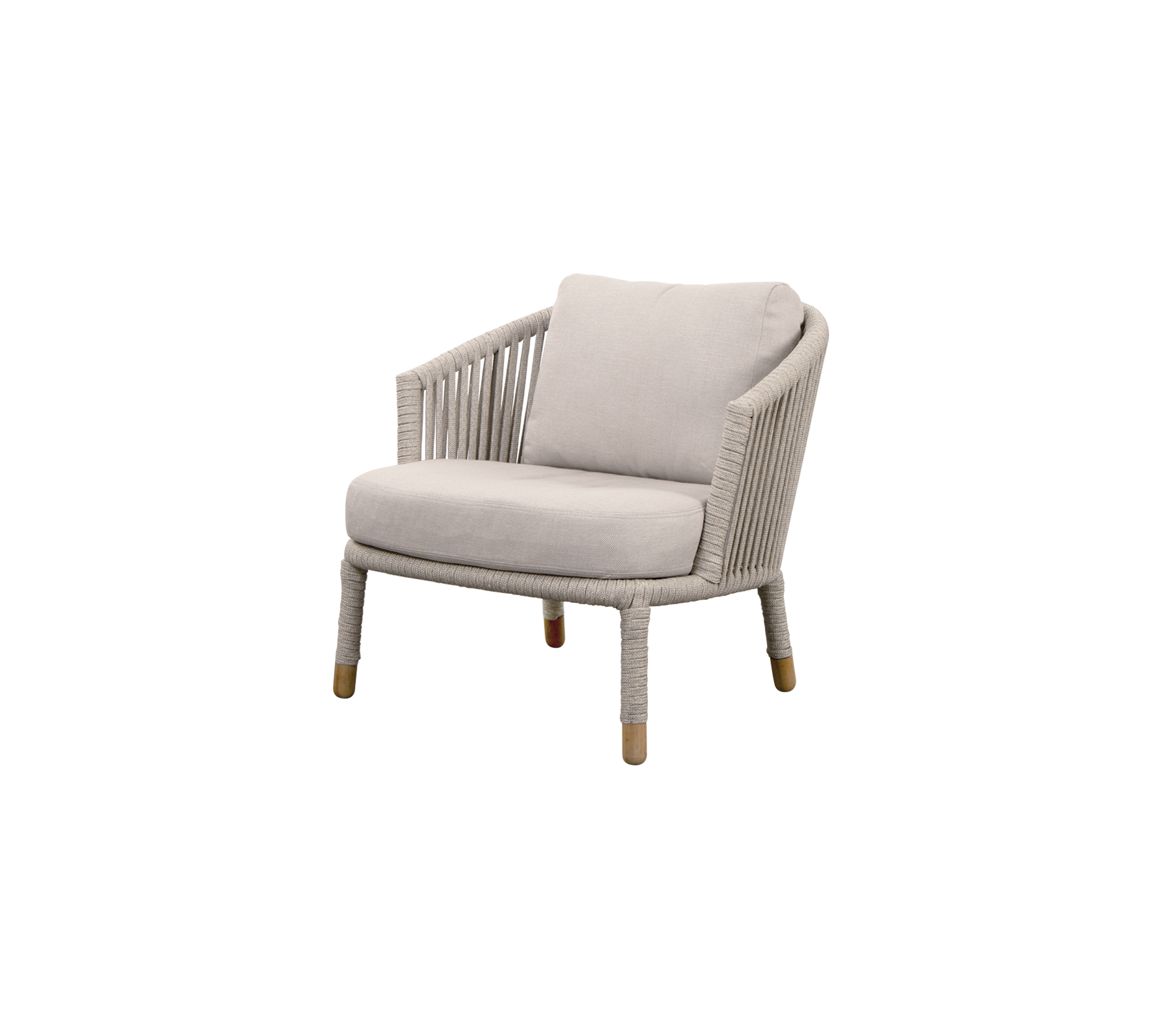 Stijlvolle stoel met een comfortabele kussen, met een geweven ontwerp en stevige poten voor een moderne uitstraling. Ideaal voor ontspanning.