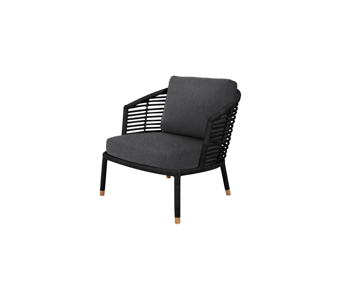 Stijlvolle stoel met een modern ontwerp, voorzien van een geweven rugleuning en een zacht kussen, perfect voor comfort en elegantie.