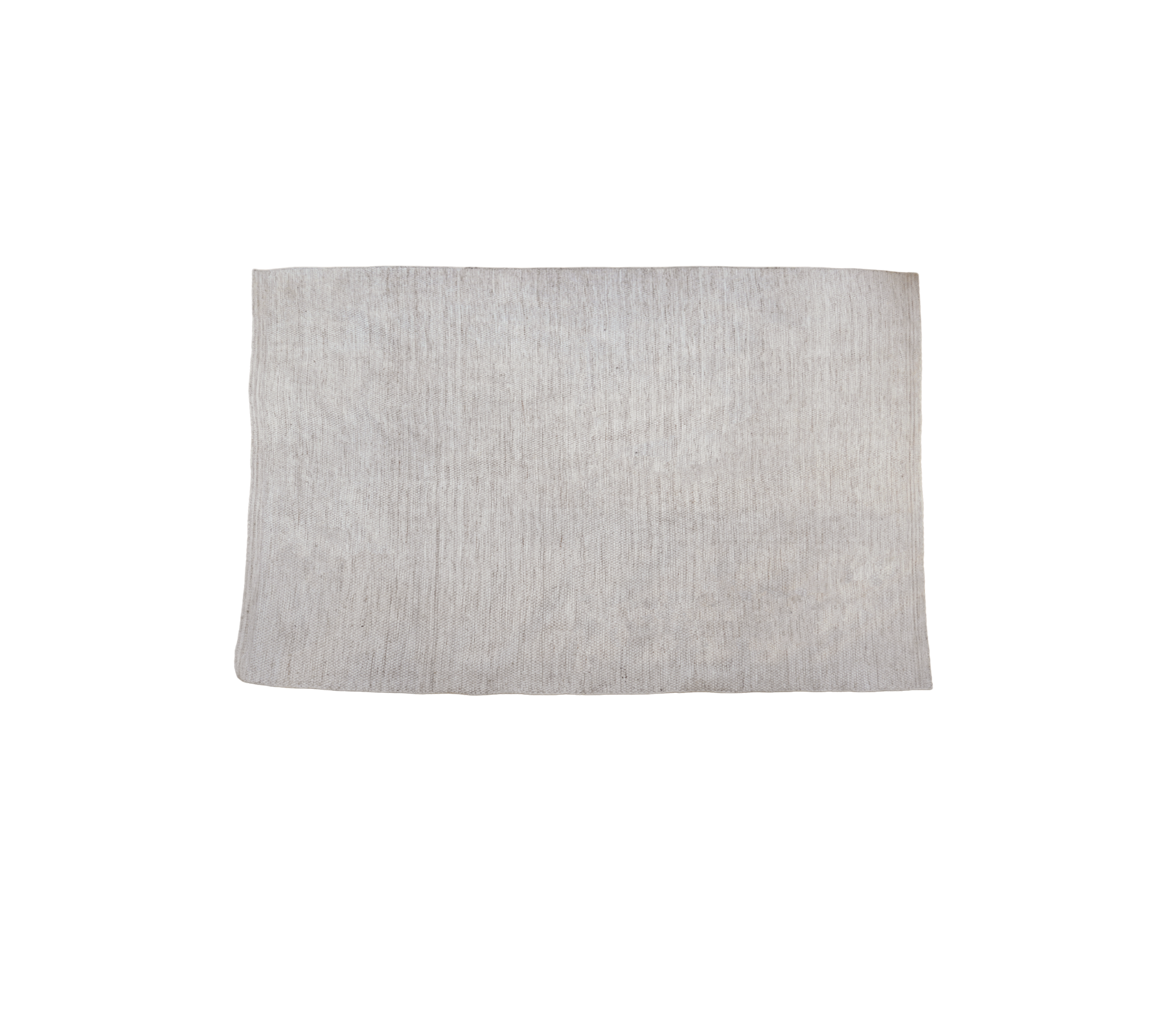 Multi-kleurig tapijt in een zandtint met een gestructureerd oppervlak.