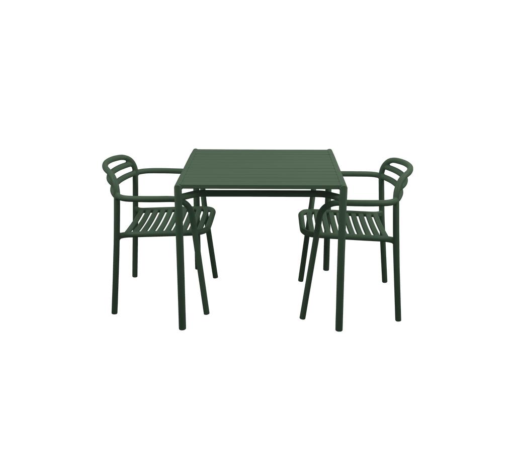 Bliss Eettafel incl. 2 Bliss Armstoelen