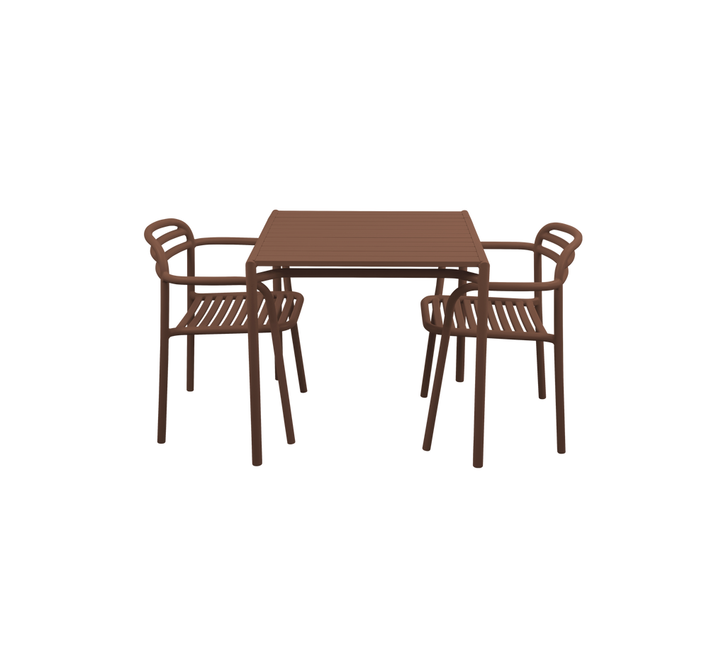 Bliss Eettafel incl. 2 Bliss Armstoelen