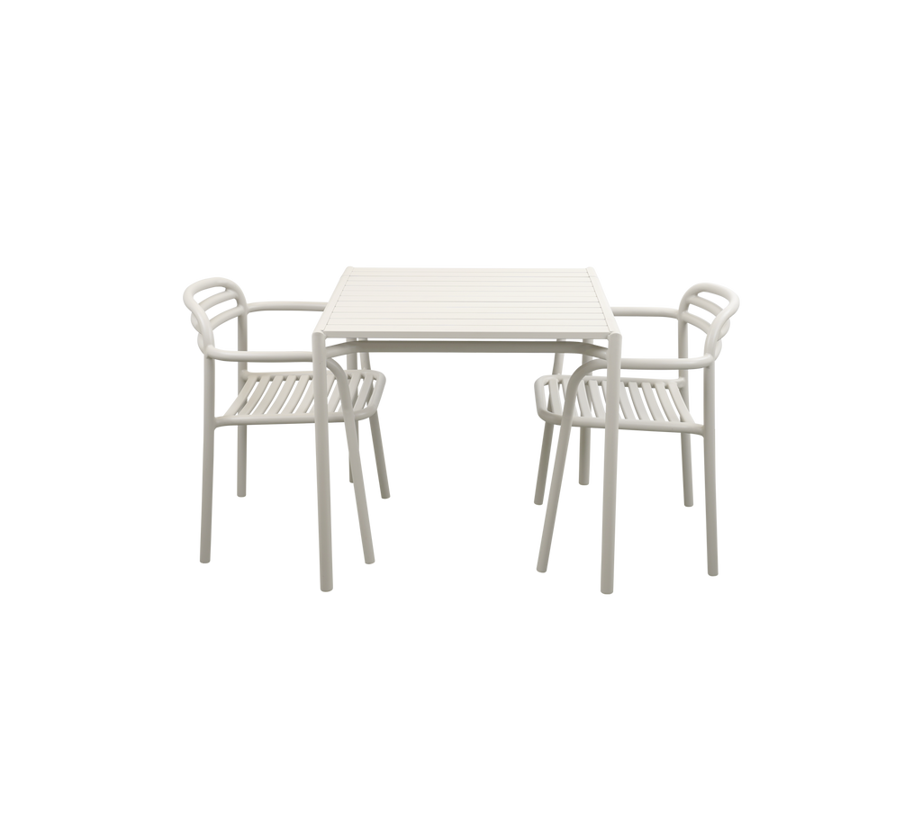 Bliss Eettafel incl. 2 Bliss Armstoelen