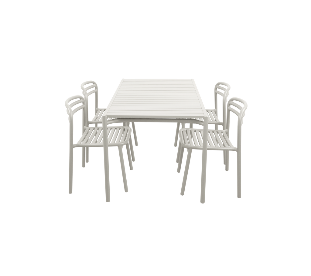 Bliss Rechthoekige Eettafel incl. 4 Bliss Stoelen