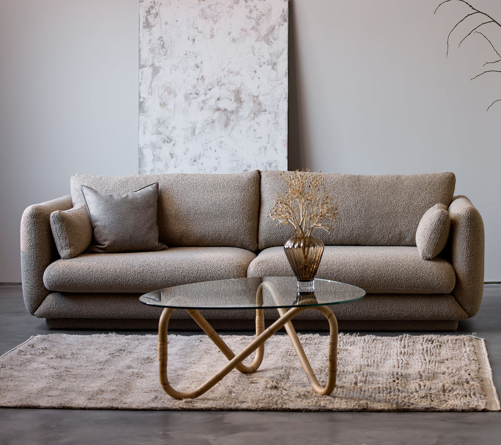 Bloom 3-zitsbank met plint