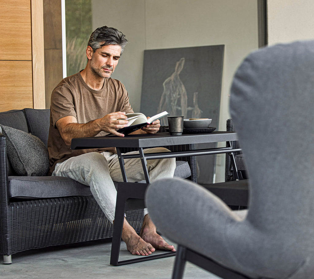 Chill-out salontafel dubbele hoogte dubbelzijdig