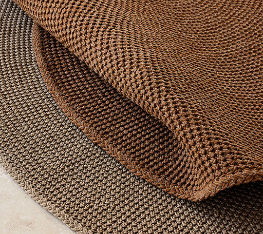 Knit mat, dia. 200 cm