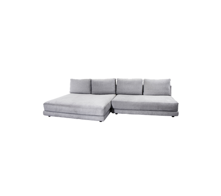 Scale 2-zitsbank met dubbele chaise longue rechts