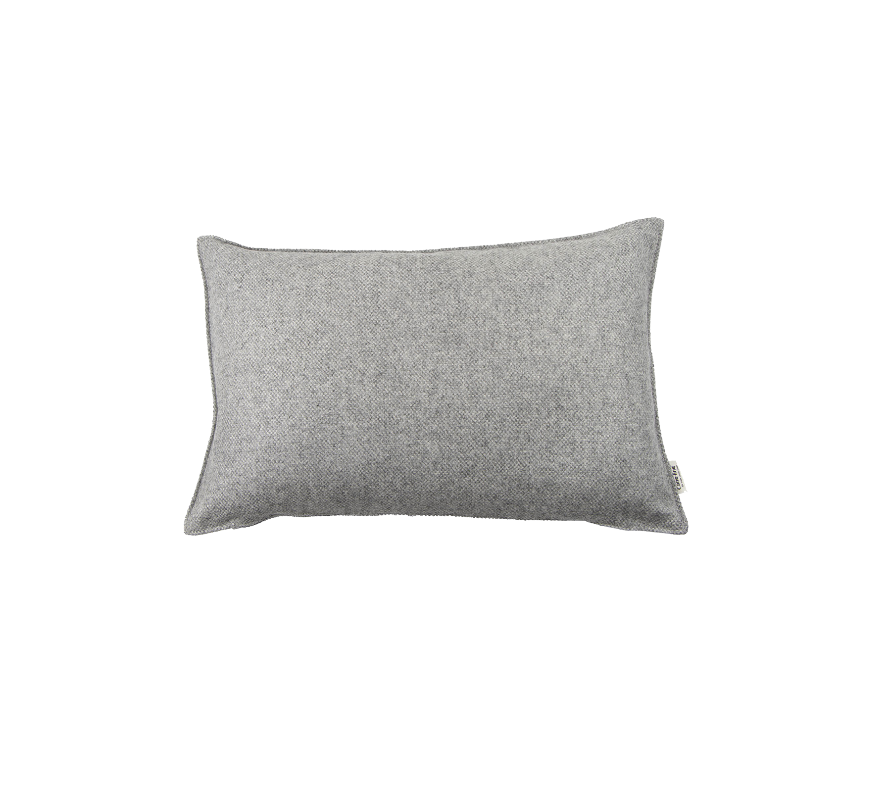 Grijze rechthoekige kussen met een eenvoudig, textuurverband, perfect om comfort en stijl aan elke setting toe te voegen.