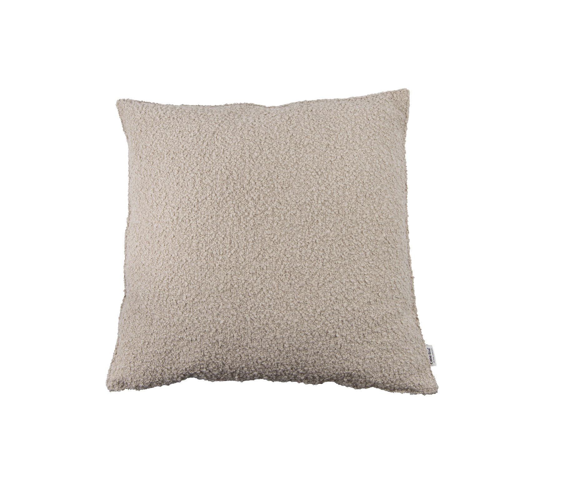 Zachte, textuurrijke vierkante kussen in een neutrale tint, perfect om comfort en stijl aan elke ruimte toe te voegen.