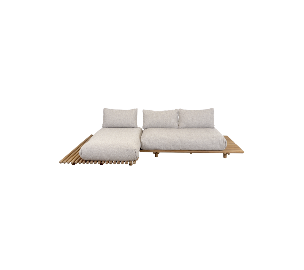 Sticks Platform Sofa met Chaise Longue