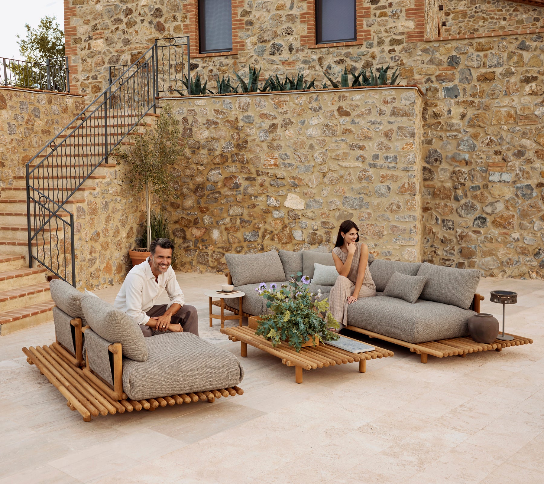 Sticks Platform Sofa Module Basis