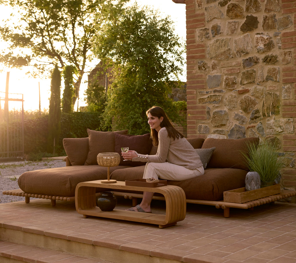 Sticks Platform Sofa met Chaise Longue