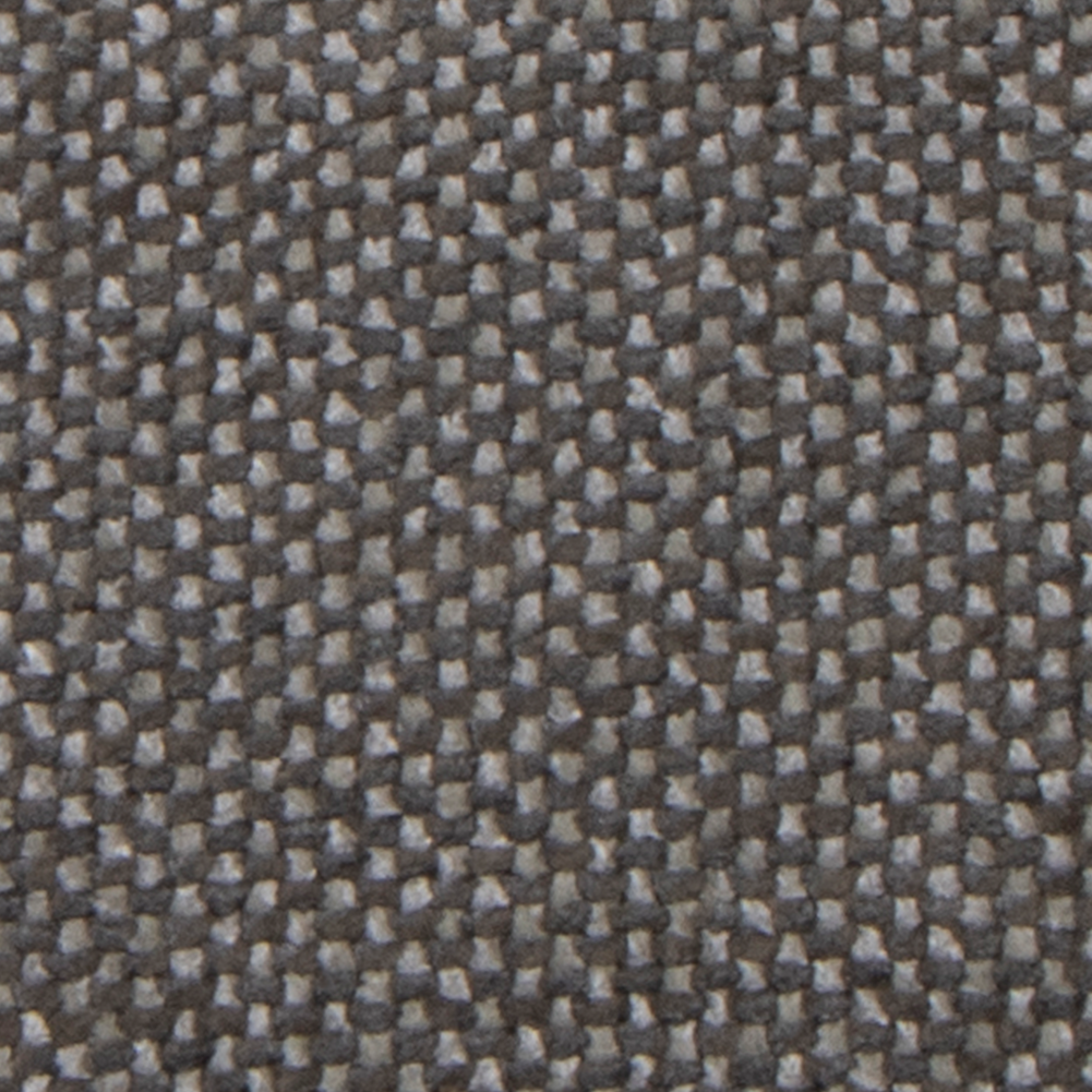 Close-up van een gestructureerde grijze stof.
