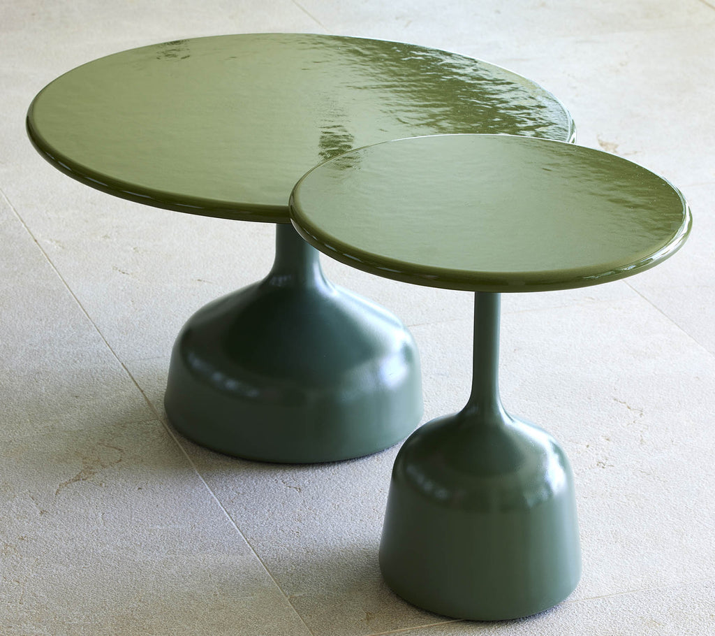 Glaze salontafel, groot, dia. 70 cm